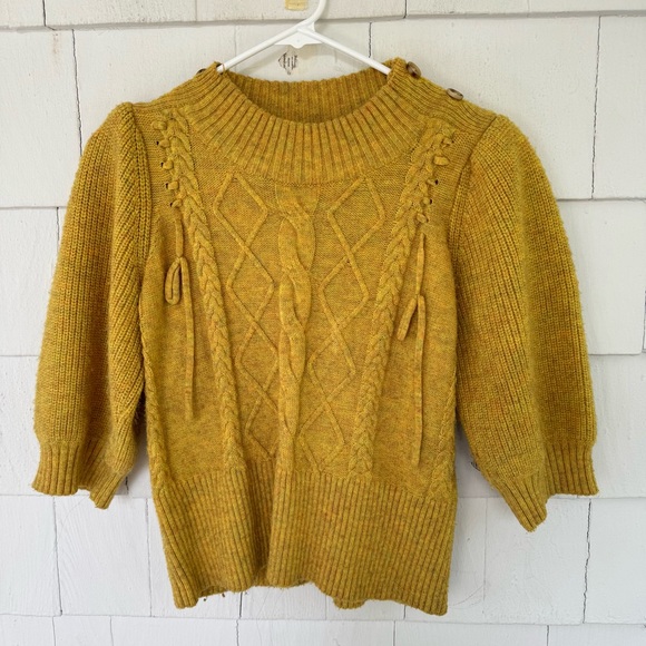 Munthe Wool Blend Pullover Sweater Mustard Yellow size EU34 US4 - Picture 1 of 7